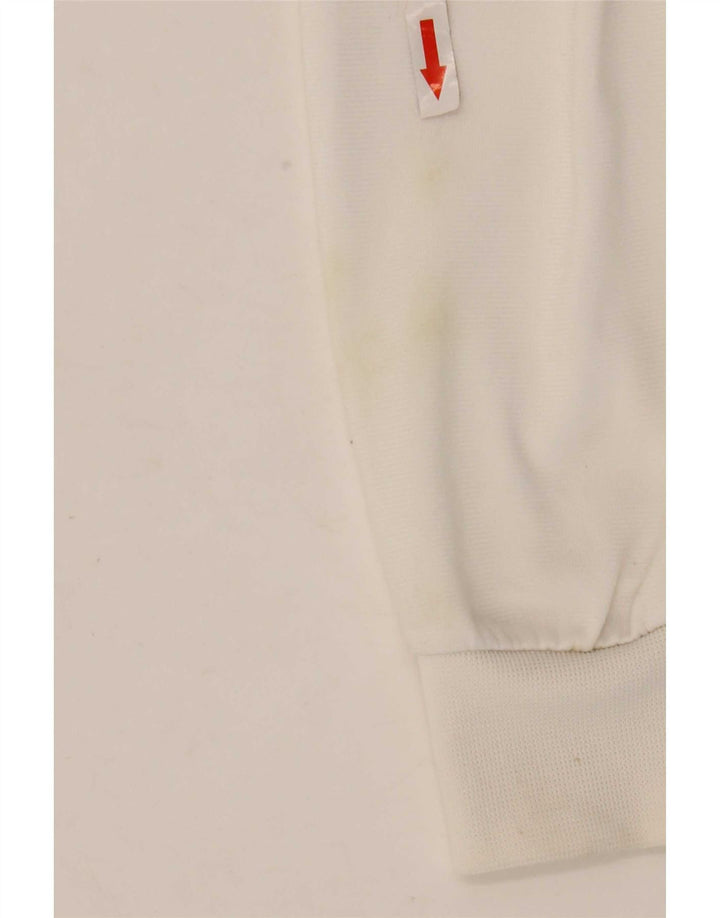 Adidas Mens Tracksuit Top Jacket Large White Polyester
