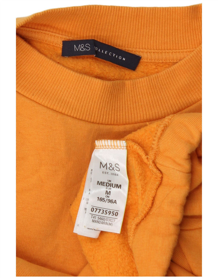Marks & Spencer Dame Oversized Crop Sweatshirt Jumper UK 14 Medium Orange
