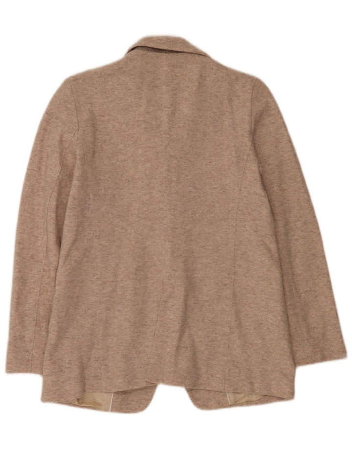 Massimo Dutti Chaqueta Blazer De Punto De 1 Botón Para Mujer EU 38 Small Beige Moteado