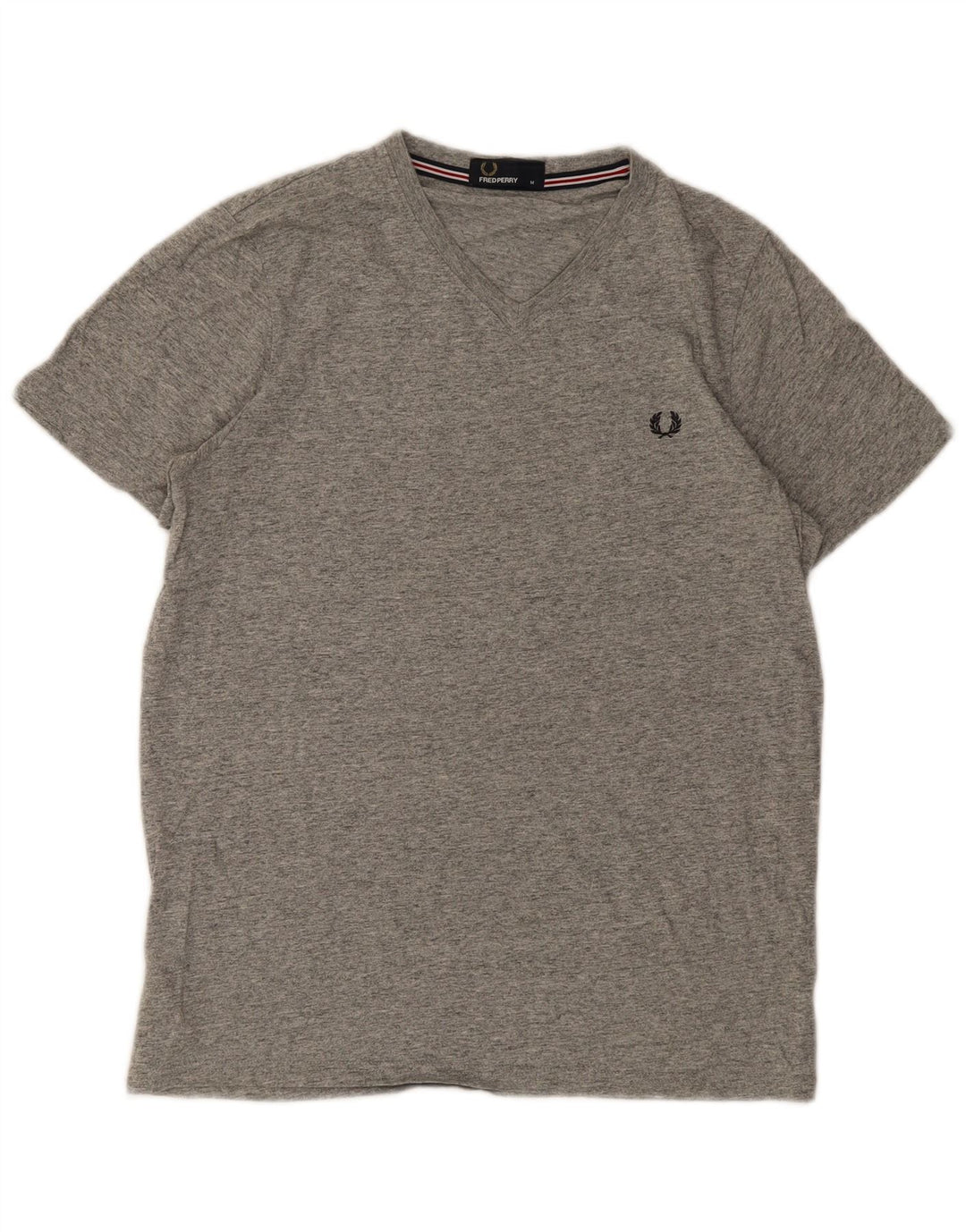 FRED PERRY Herre T-shirt Top Medium Grey Flecked Bomuld