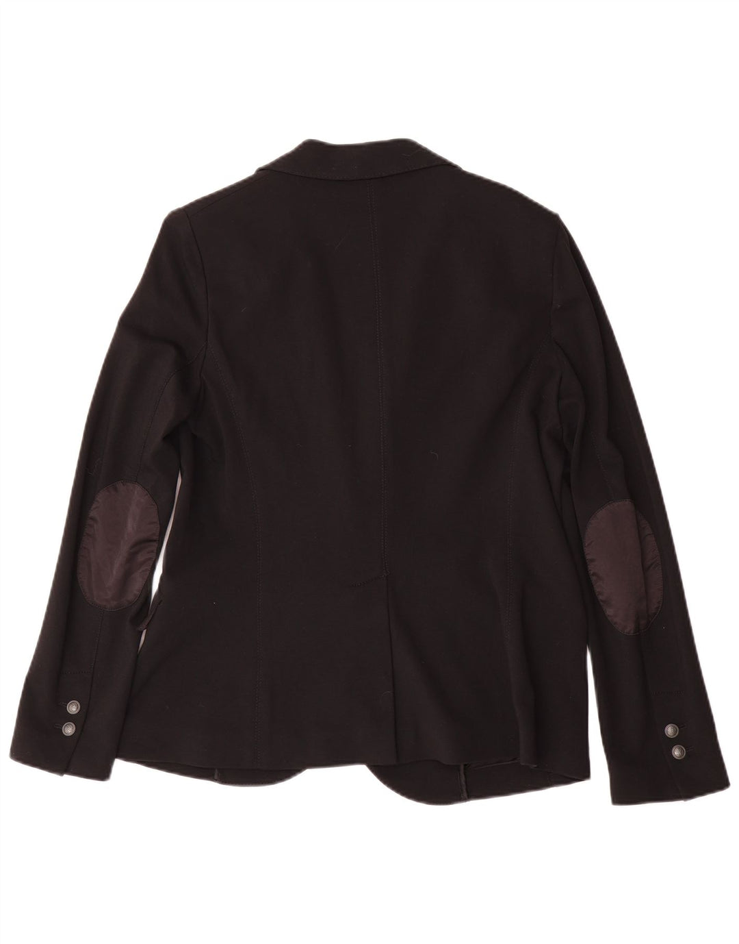 Trussardi Jeans Womens 2 Button Blazer Jacket IT 46 Large Black Viscose