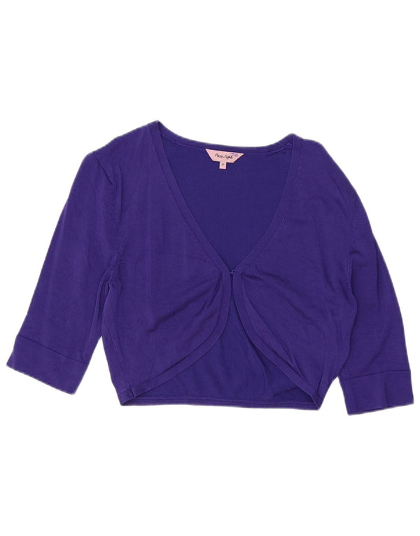 Maglione Bolero a maniche corte da donna Phase Eight UK 12 Viscosa viola medio