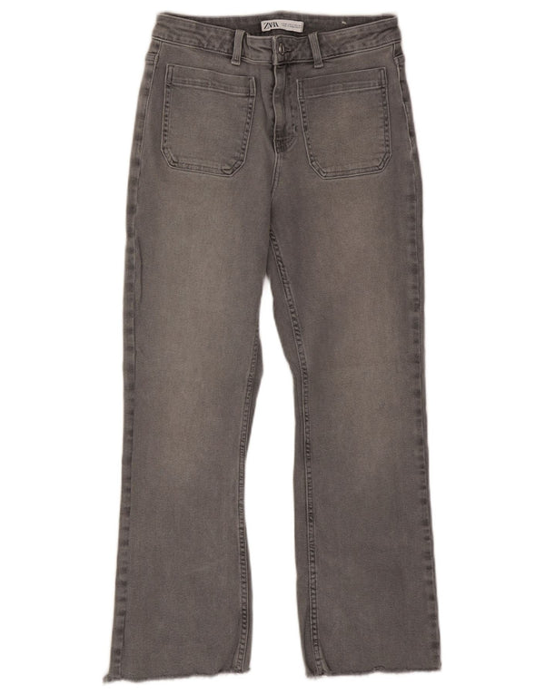 Jeans corti da donna Zara EU 38 Small W28 L25 Cotone grigio