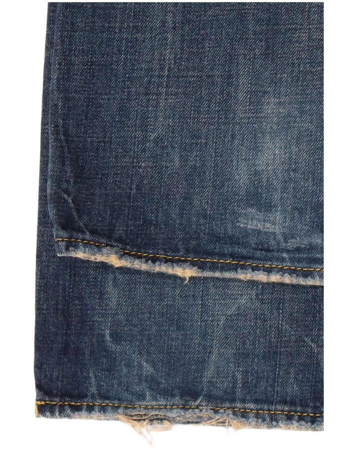 Energe Mens Straight Jeans W33 L34 Blue Cotton
