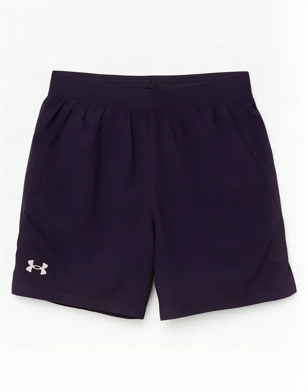 Under Armour Mens Sport Shorts Medium Navy Blue Polyester