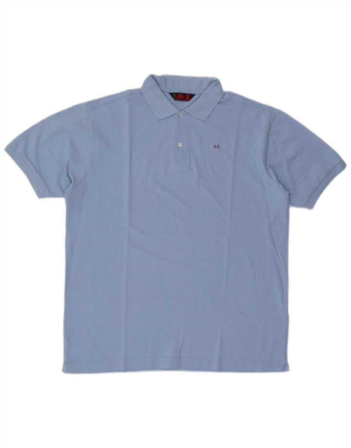Kappa Mens Polo Shirt XL Blue Cotton