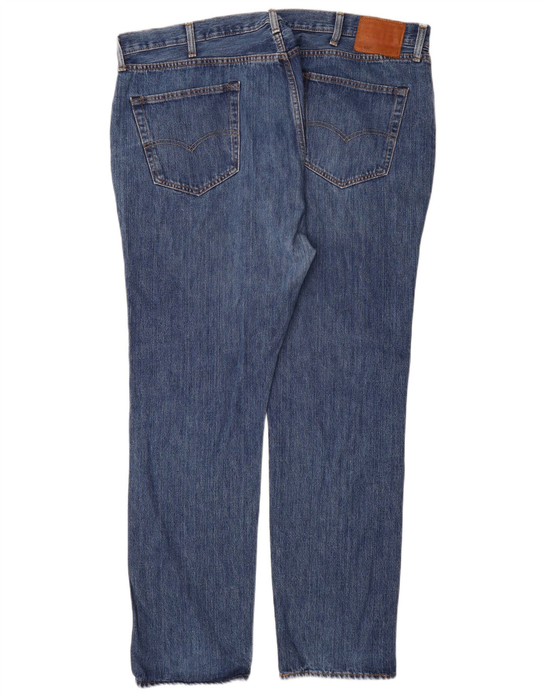 Levi's Mens 501 Straight Jeans W44 L34 Blue Cotton
