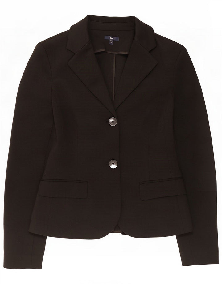 Gap Veste blazer à 2 boutons pour femme UK 6 XS Noir Polyester