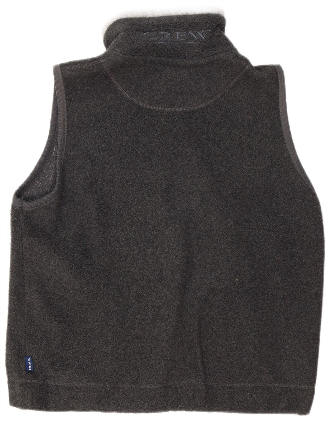 CREW CLOTHING Mens Fleece Gilet UK 36 Small Grey Polyester