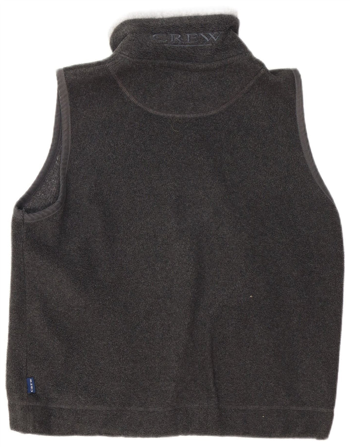 CREW CLOTHING Mens Fleece Gilet UK 36 Small Grey Polyester
