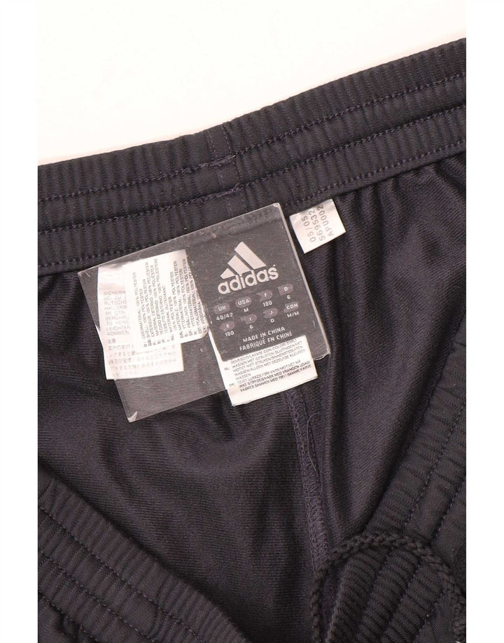 Pantaloni da tuta da uomo Adidas UK 40/42 Medium Nero Poliestere