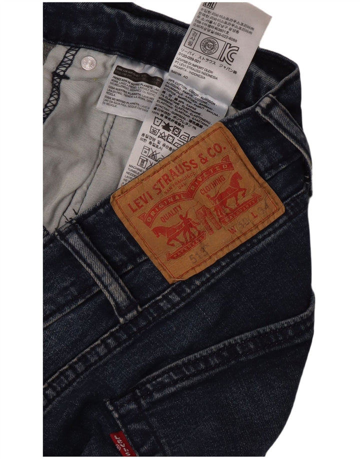 Levi's Mens 513 Slim Straight Jeans W40 L27 Blue Cotton