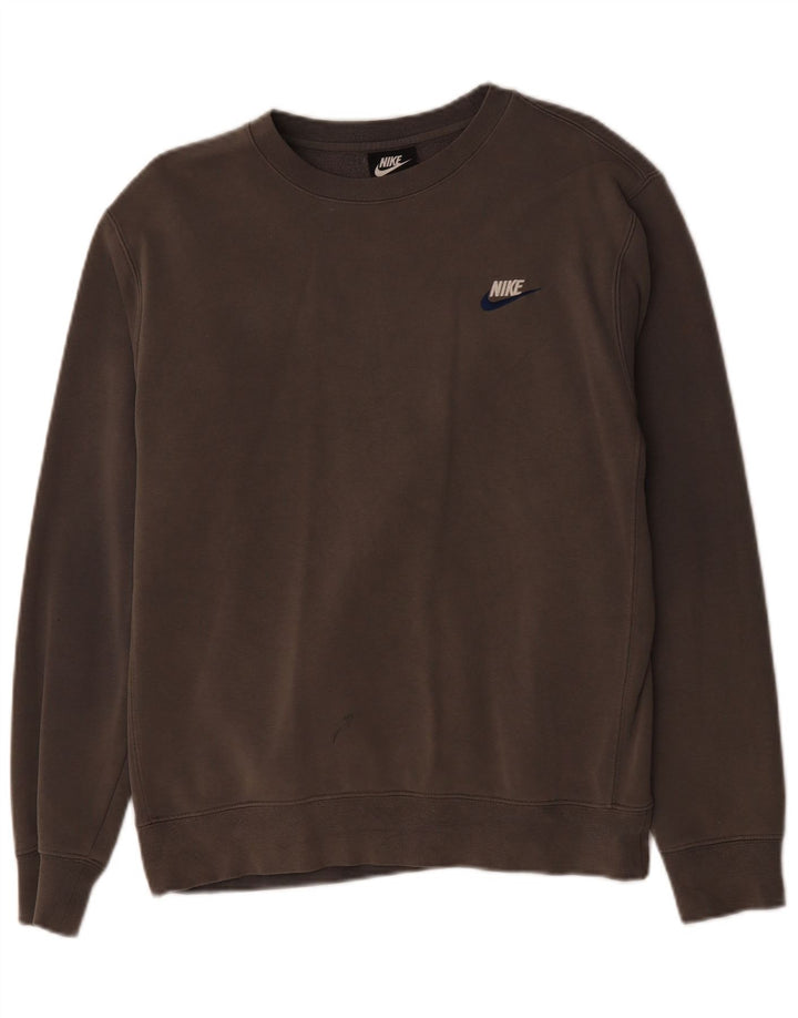 Nike Mens Sweatshirt Jumper Small Grey Cotton