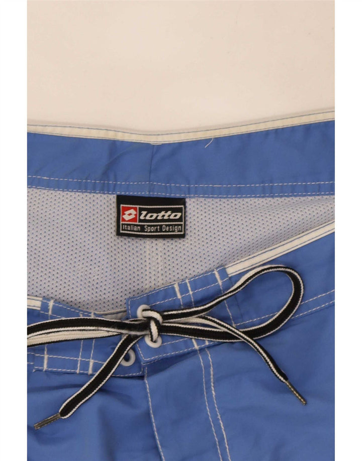Lotto Mens Swimming Shorts Large Blue Colourblock