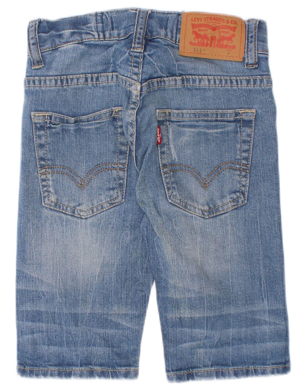 Levi's Boys 511 Slim Fit denimshorts 3-4 år W20 blå bomuld