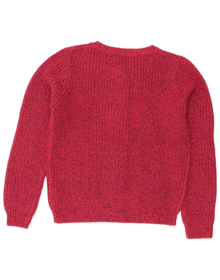 Marks & Spencer Damski sweter oversize UK 10, mały, różowy, nakrapiany