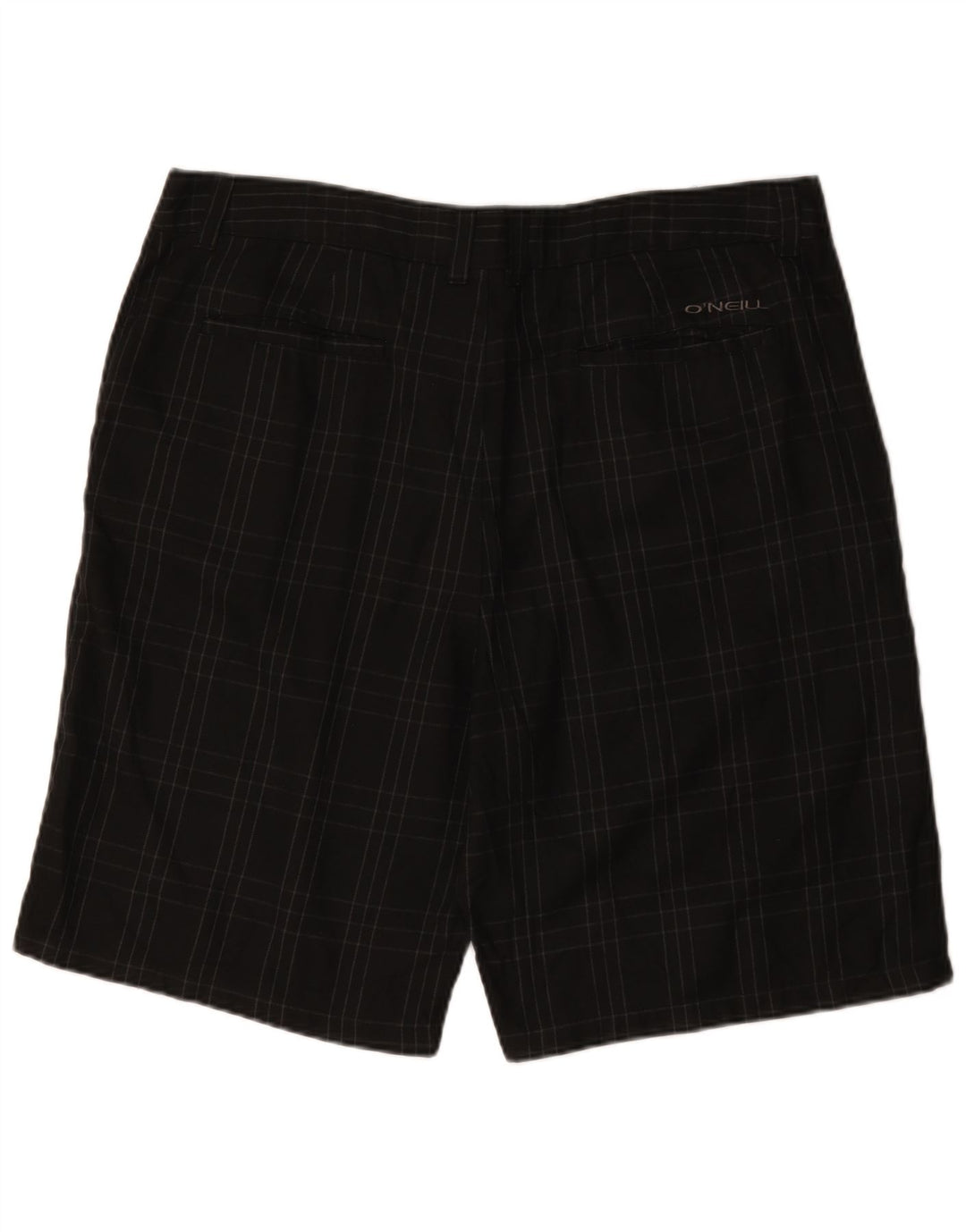 O'Neill Herren Chinoshorts W38 XL Schwarz kariertes Polyester