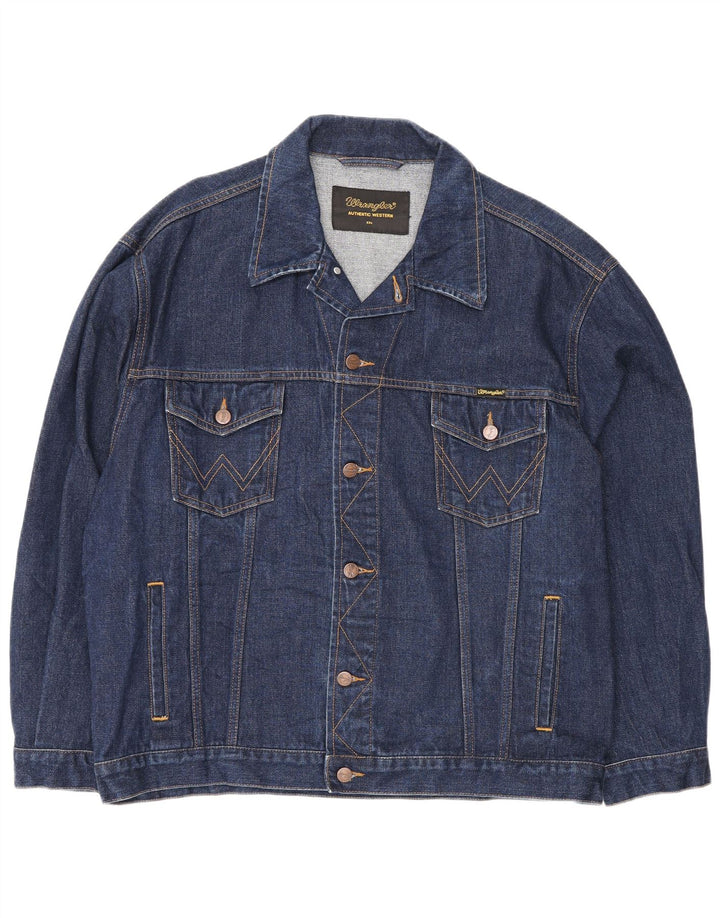 Wrangler Herren Jeansjacke UK 44 2XL Blaue Baumwolle