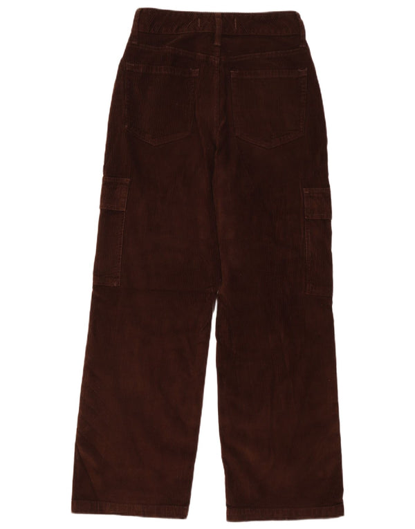 Pantalones Hollister Mujer Hollister Cargo De Pana De Cintura Alta W27 L29 Marrón