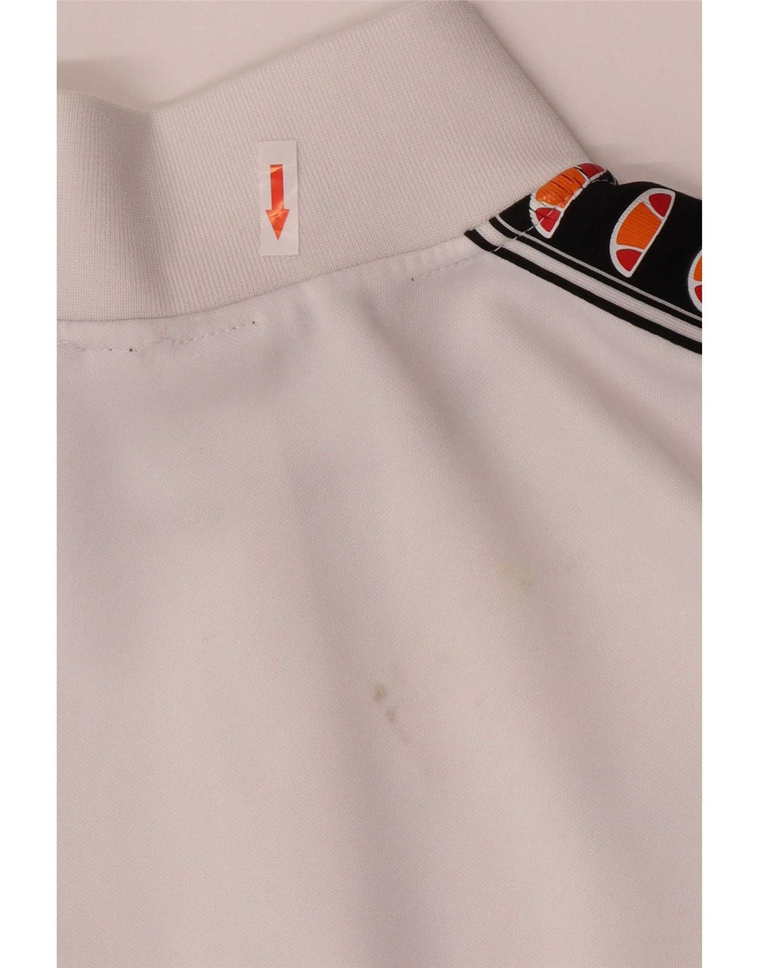 Giacca da ginnastica da uomo Ellesse piccola sportiva in poliestere bianco