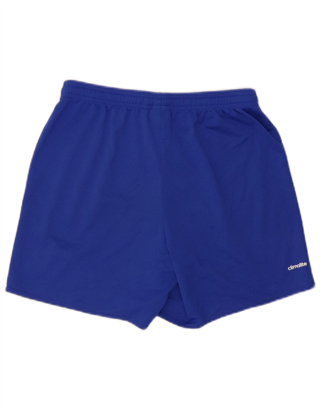 Adidas Womens Climalite Sport Shorts UK 10 Small Blue Polyester