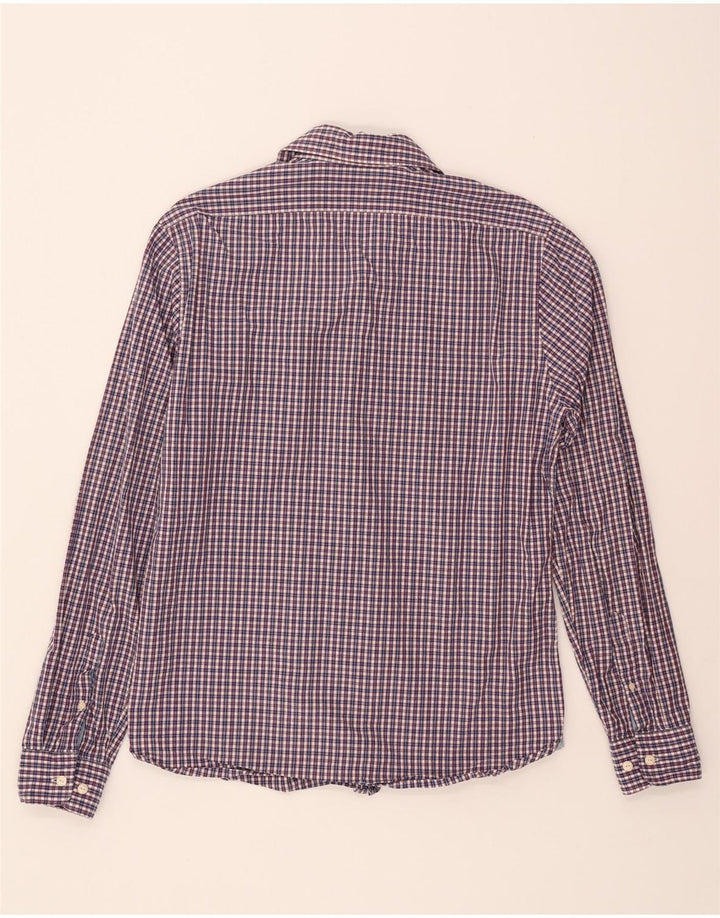 SCOTCH & SODA Mens Shirt Medium Blue Check Cotton Vintage Scotch & Soda and Second-Hand Scotch & Soda from Messina Hembry 