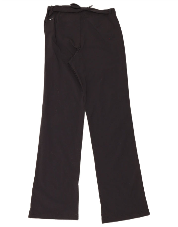 Nike Womens Tracksuit Trousers UK 8/10 Small Black Nylon