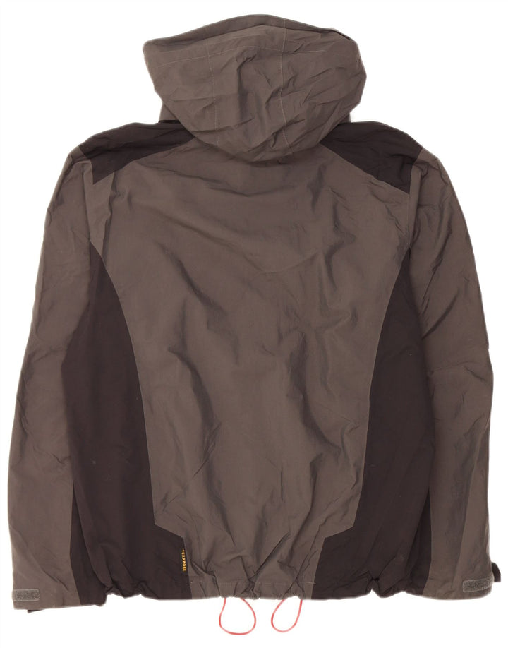 Giacca antipioggia con cappuccio da uomo Jack Wolfskin UK 34 Small Grigio Poliammide