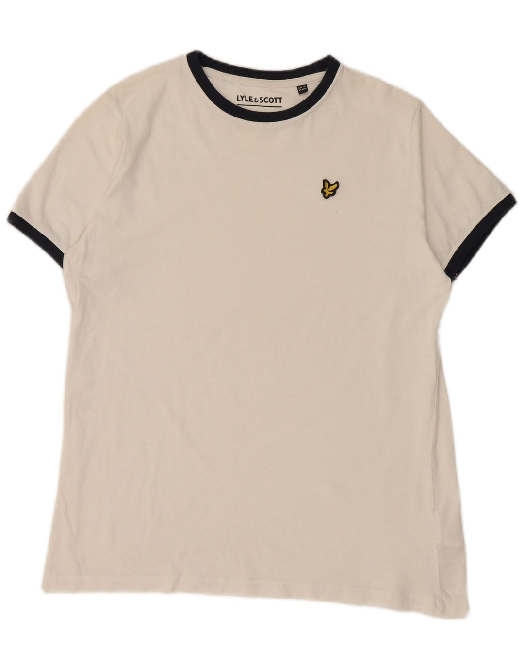 LYLE & SCOTT Boys T-Shirt Top 12-13 Years White Cotton