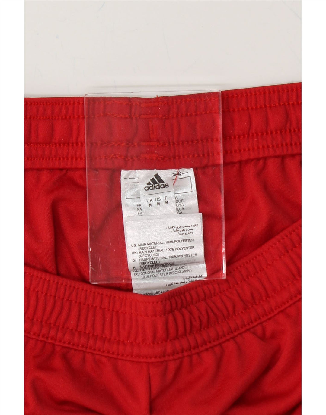 ADIDAS Boys Sport Shorts 11-12 Years Medium Red Polyester Vintage Adidas and Second-Hand Adidas from Messina Hembry 