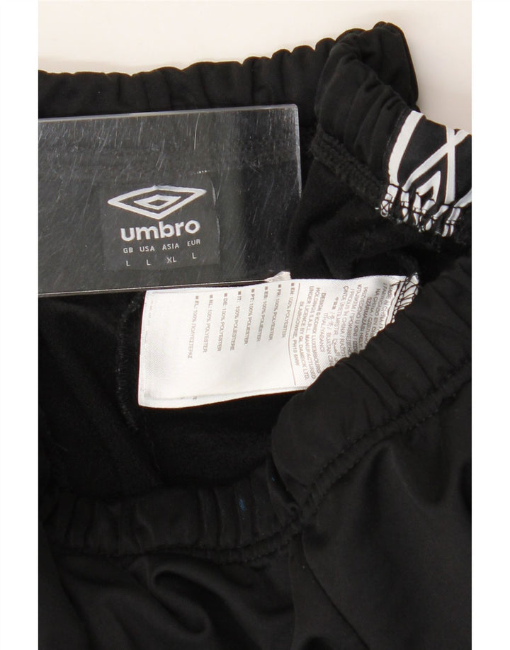 Umbro Short de Sport Graphique Homme Large Noir Polyester