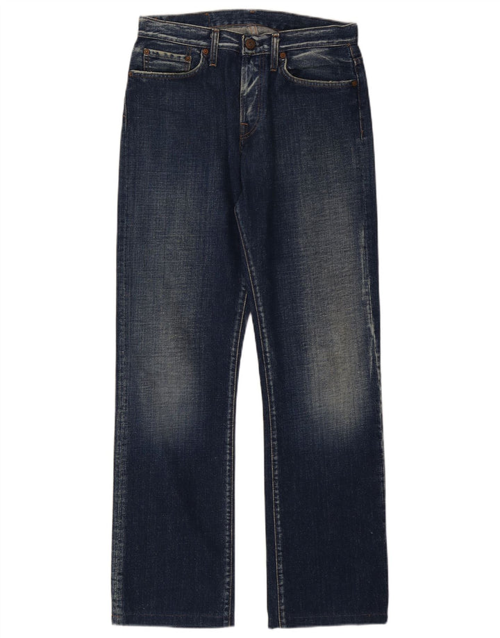 Replay Womens Straight Jeans W29 L32 Navy Blue Cotton