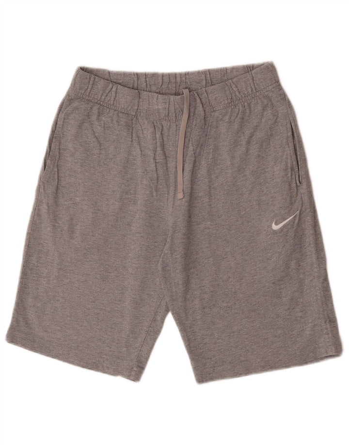 Shorts esportivos masculinos Nike cinza médio