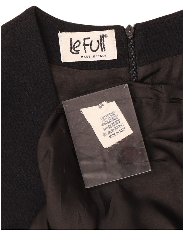 LE FULL Womens Sleeveless Sheath Dress IT 44 Medium Black Viscose