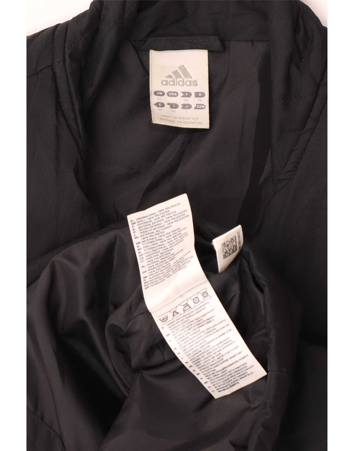 Adidas Womens Polstret Gilet UK 12 Medium Black Polyester