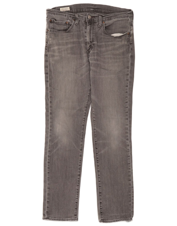 Levi's Mens Slim Jeans W34 L32 Cinza Algodão