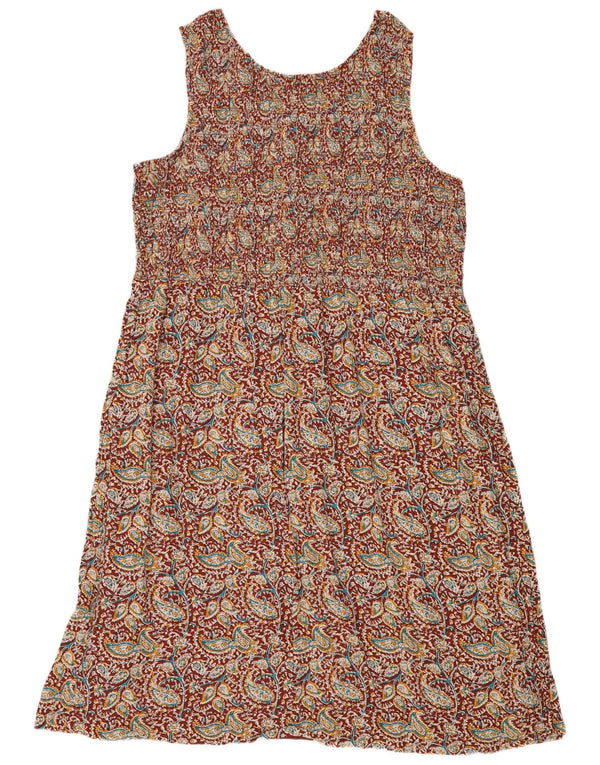 Kövér arcú női ujjatlan maxi ruha UK 24 4XL Tarka Paisley