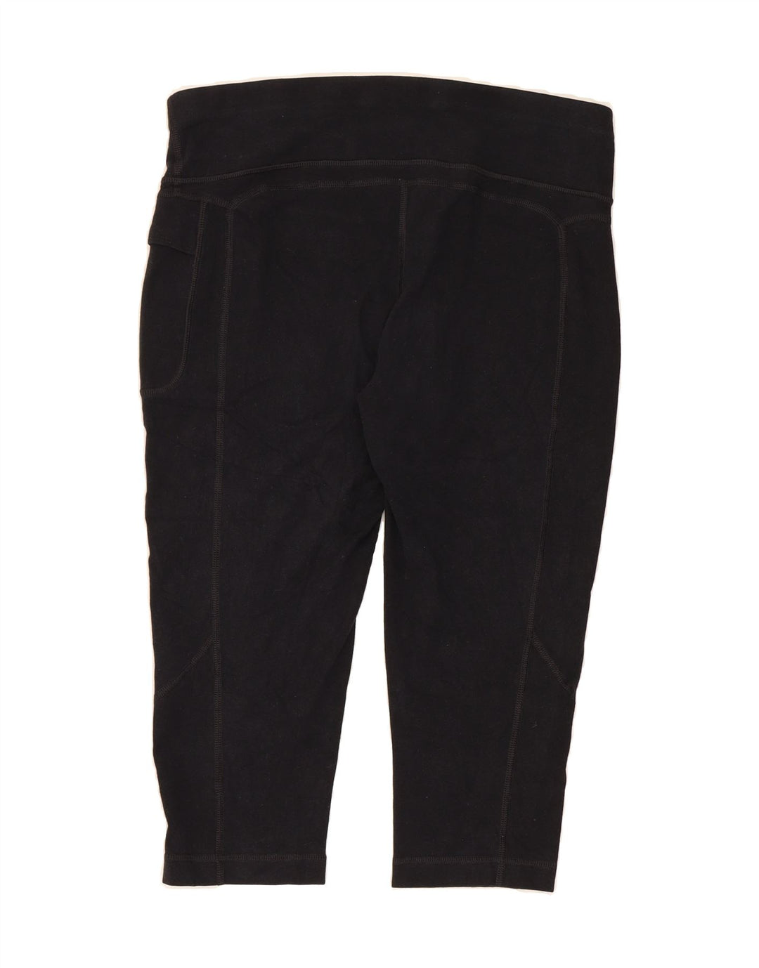 FILA Womens Capri Leggings UK 14 Large  Black Cotton Vintage Fila and Second-Hand Fila from Messina Hembry 
