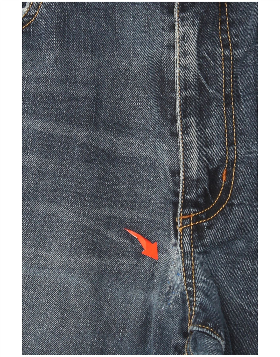 MARLBORO CLASSICS Mens Straight Jeans W33 L29 Navy Blue Cotton