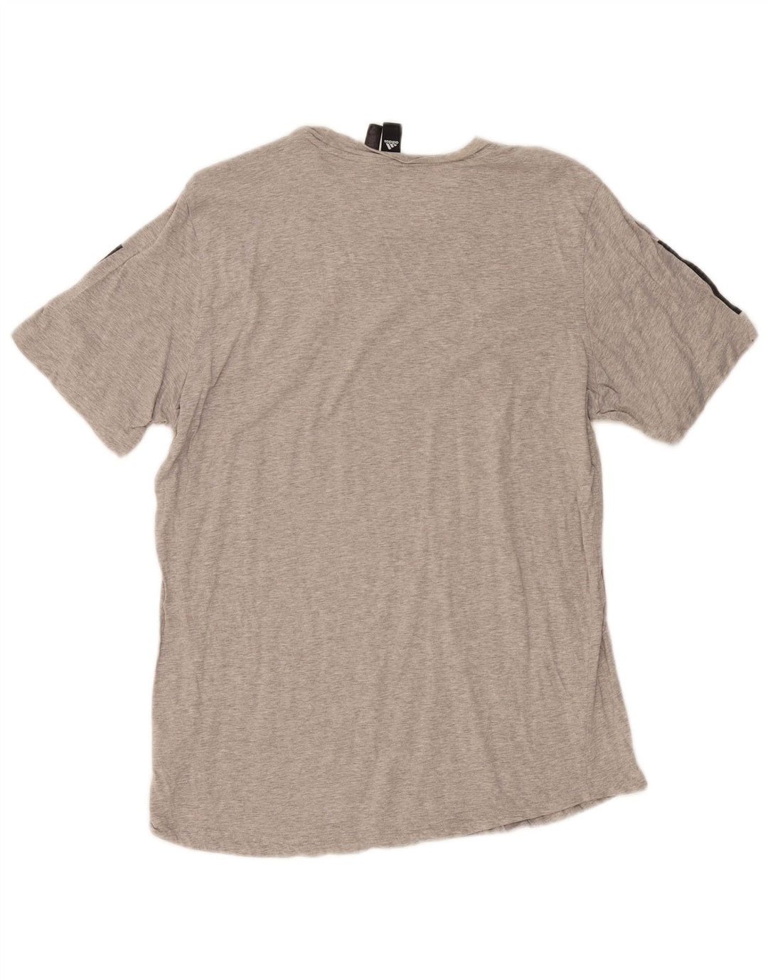 Adidas Mens Graphic T-Shirt Top Medium Grey Cotton