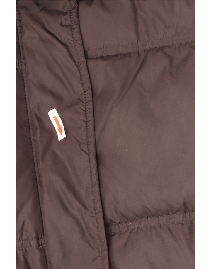Fila Womens Hooded Padded Coat IT 44 Medium Grey Nylon