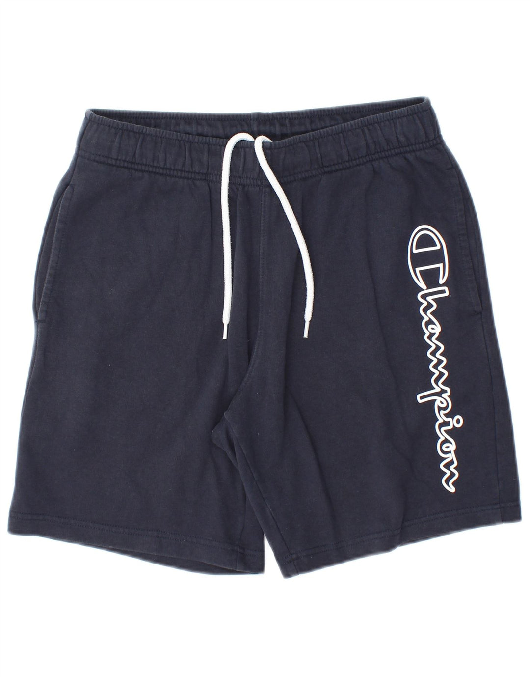 CHAMPION Mens Graphic Sport Shorts Medium  Navy Blue Cotton