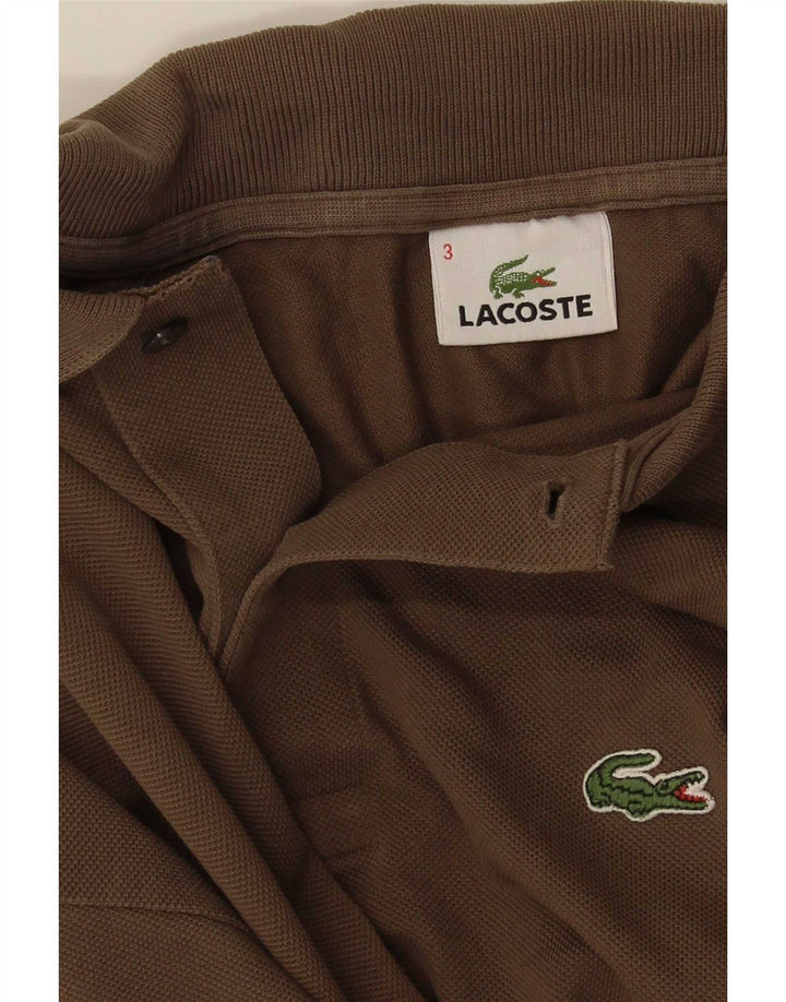 Lacoste Mens Polo Shirt Size 3 Small Khaki