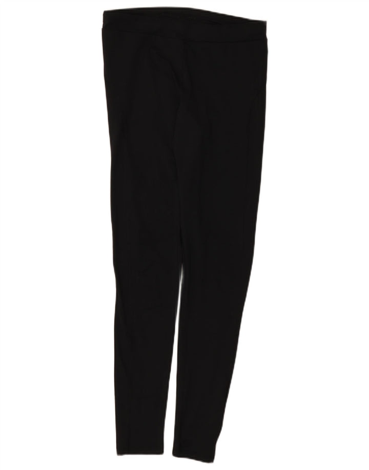 Marks & Spencer Womens Leggings UK 12 Medium  Black Polyester