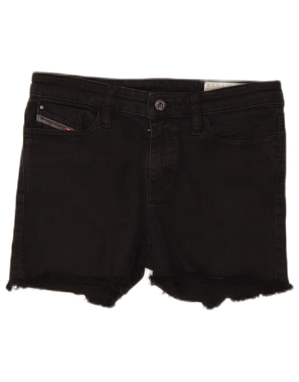 Diesel Dame Skinzee Denim Shorts W28 Medium Sort Bomuld