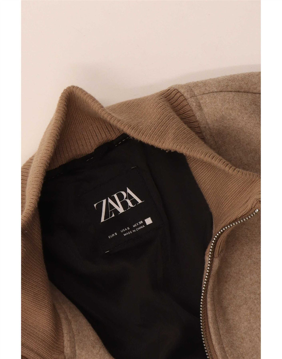 Giubbotto bomber da uomo Zara UK 36 piccolo beige
