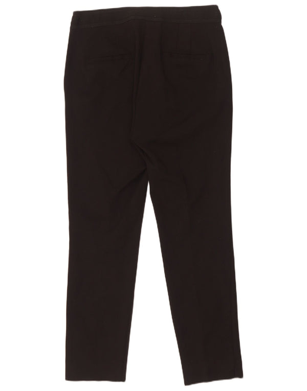 Zara Dame Slim Chino Bukser Large W30 L28 Sort Bomuld