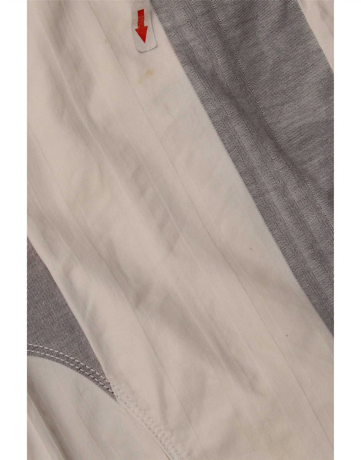SIVIGLIA Mens Casual Shorts W33 Medium White Striped Cotton