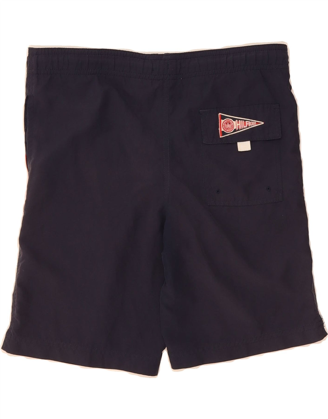 TOMMY HILFIGER Womens Swimming Shorts US 8 Medium  Navy Blue Colourblock Vintage Tommy Hilfiger and Second-Hand Tommy Hilfiger from Messina Hembry 