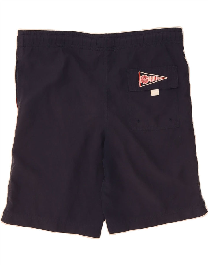 TOMMY HILFIGER Womens Swimming Shorts US 8 Medium  Navy Blue Colourblock Vintage Tommy Hilfiger and Second-Hand Tommy Hilfiger from Messina Hembry 
